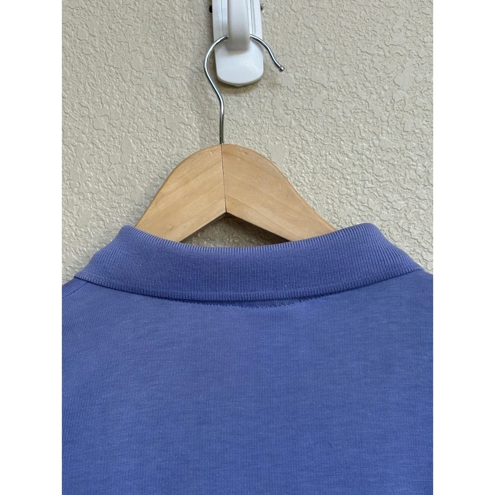 Vintage Adidas Trefoil Polo Shirt Purple Supima Cotton Mens XL M14W-BP